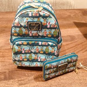 Robin Hood Loungefly backpack and wallet